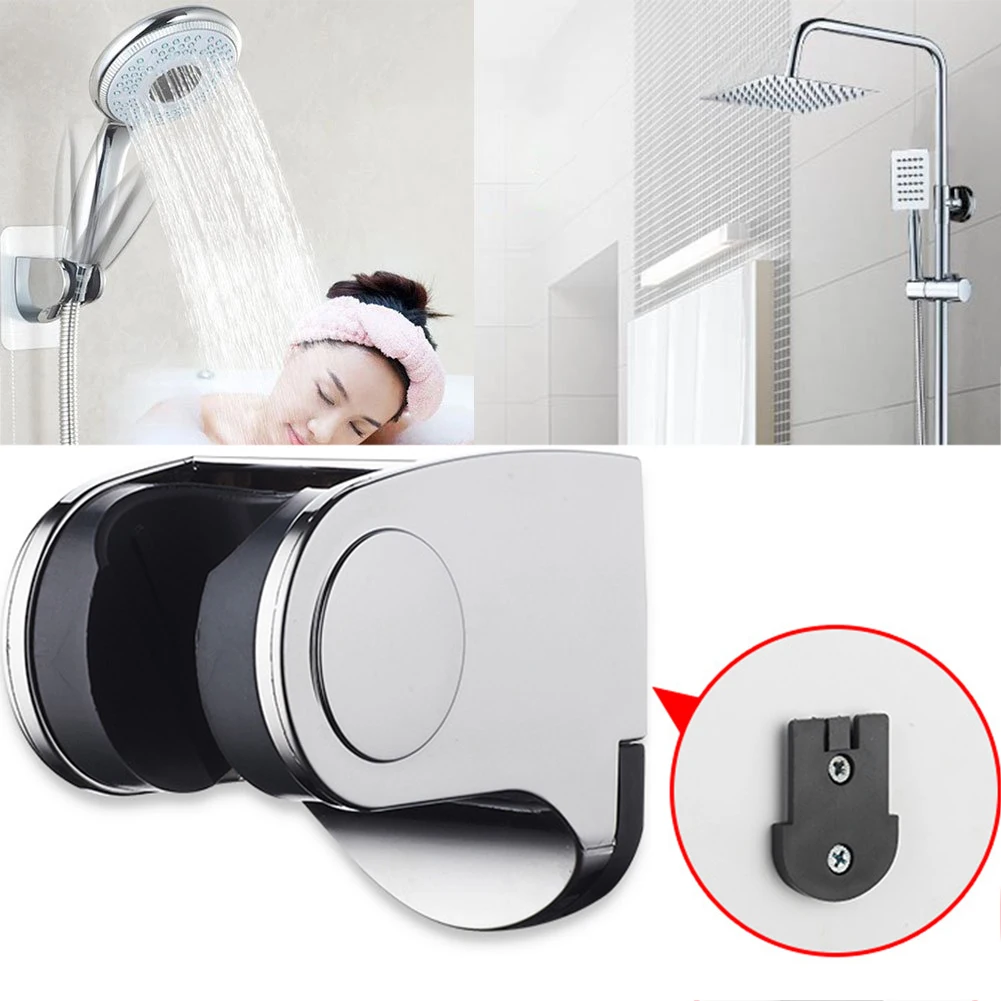 

Modern Easy Install Replacement ABS Smooth Adjustable Electroplated Wall Mount Bathroom Shower Head Holder Home Durable Stable
