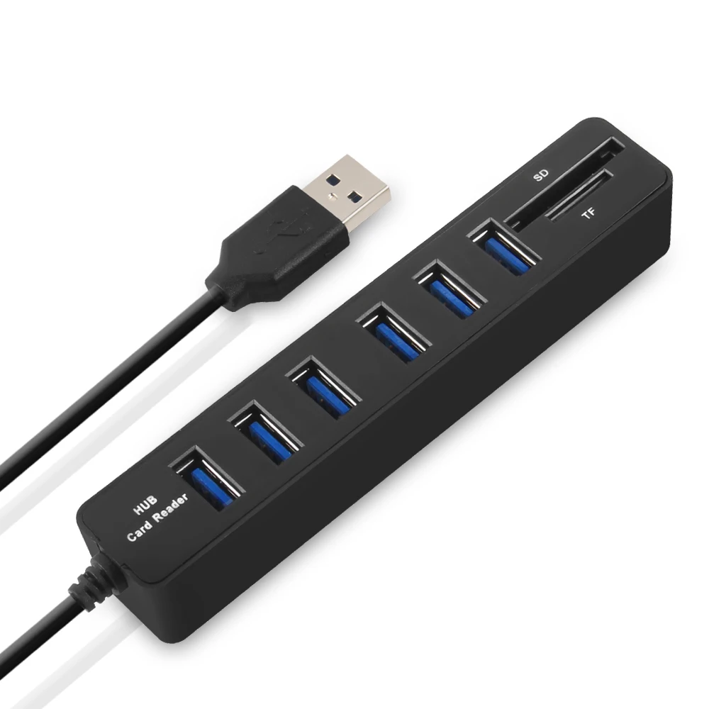 Usb хаб 3 0 Мульти USB сплиттер 2 Micro HUB 3/6 Poorten TF SD Kaartlezer hab voor PC Компьютерные