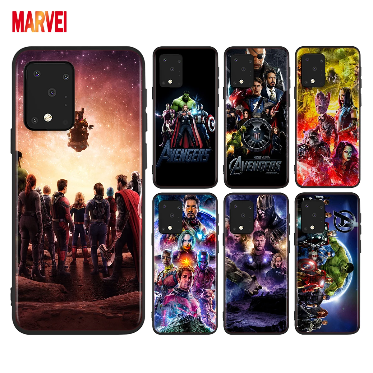 

Fashion Marvel Avengers For Samsung A72 A52 A02 S A32 A12 A42 A51 A91 A81 A71 A41 A31 A21 S A11 A01 UW Black Phone Case Cover
