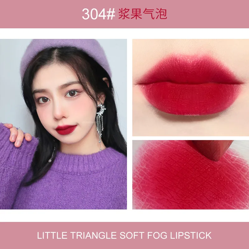 

Gogogo Dance Small Briefs Lipstick Matte Lipstick Chinese Goods Student Gt206 Triangle Lipstick matte lipstick maquiagem