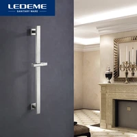 ledeme stainless steel shower rod lifter pipe lifting frame square high quality adjustable head holder l78002 3