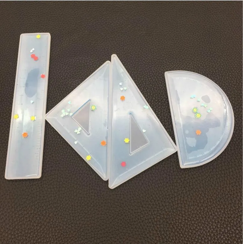 Транспортир треугольник линейка прямой угол экспокси Смола форма для ювелирных