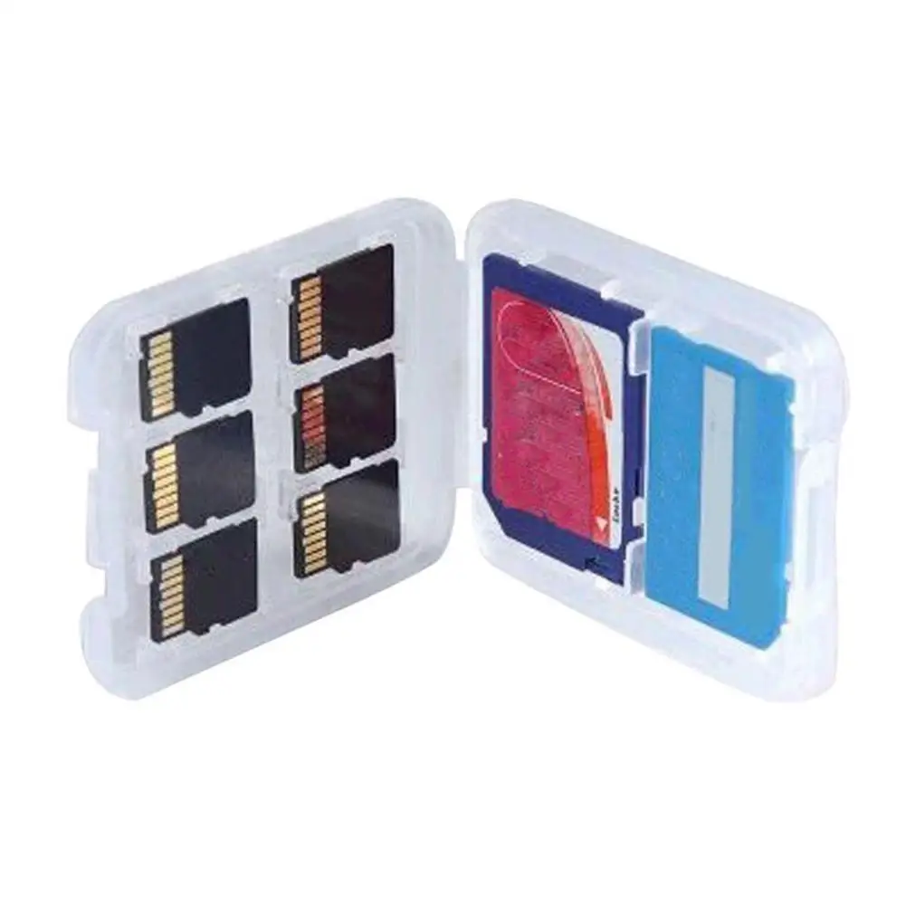 

Multifunctional Clear Micro SD TF SDHC MSPD Memory Card Storage Box Holder Case