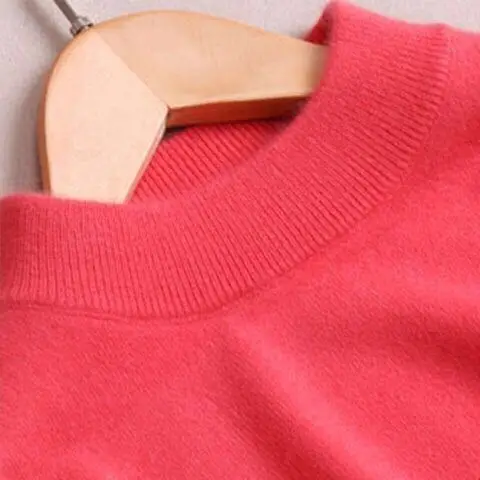 

17 Color Sweater Women Turtleneck 2021 Spring Warm Long Sleeve Pullover knitted Jumper Women Red Sweater