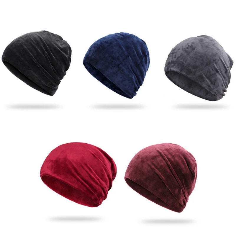 

Women Men Unisex Winter Cap Casual Beanies Slouch Skullies Bonnet Velvet Beanie Soft Warm Stretch Hats