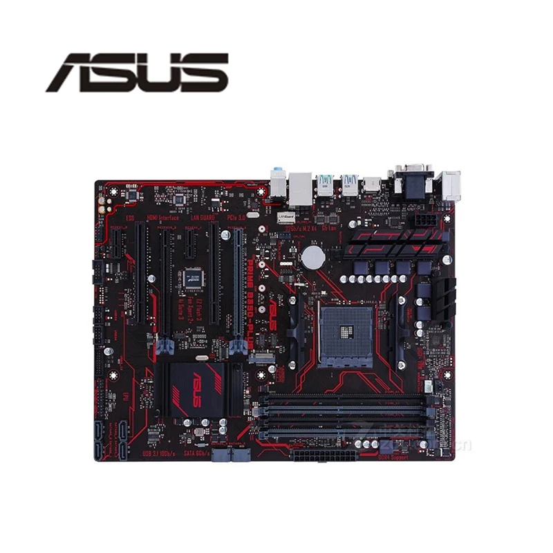Материнская плата для ASUS PRIME B350-PLUS разъем AM4 DDR4 AMD B350M B350 оригинальная настольная
