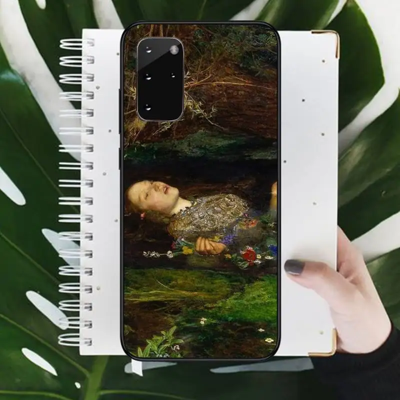 

Retro art girl Ophelia painting Phone Case For Samsung galaxy S 9 10 20 A 10 21 30 31 40 50 51 71 s note 20 j 4 2018 plus