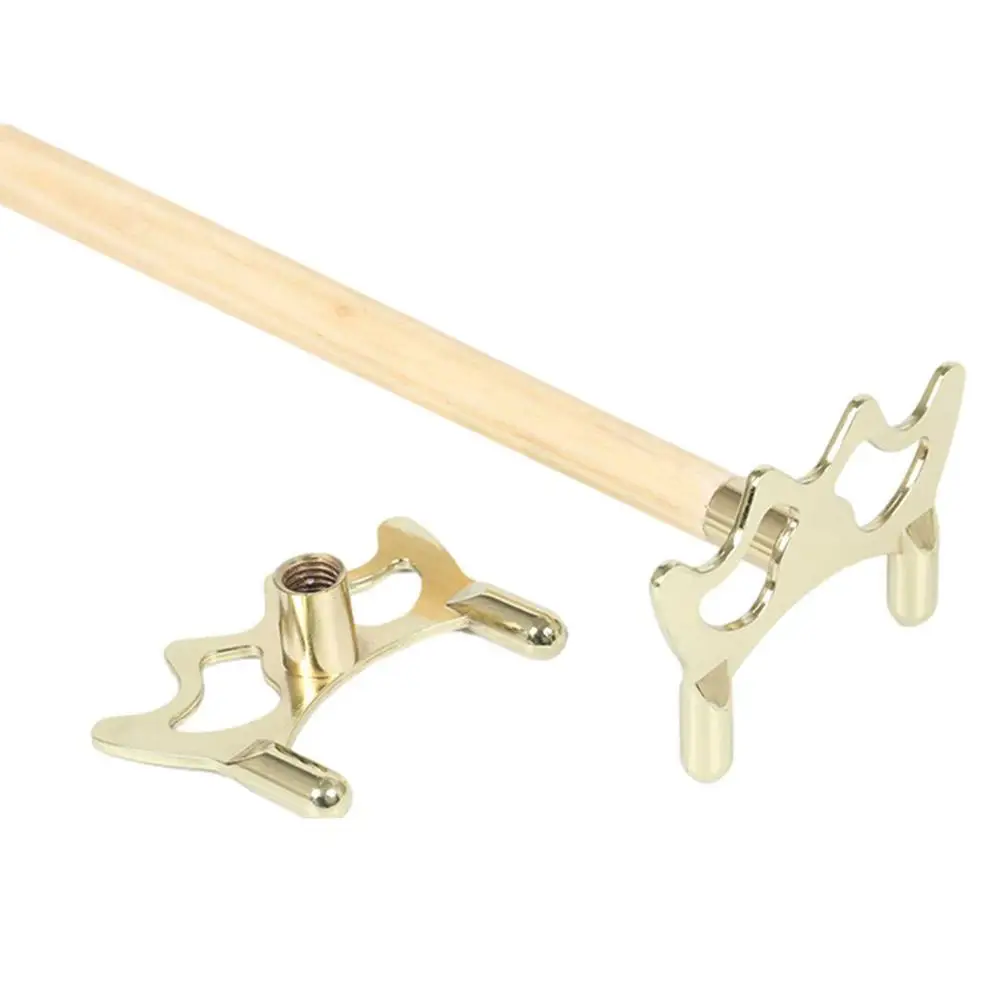 

Metal Copper Plating Stick Durable Anti-slip Billiards Snooker Pool Cue Rest Bridge Head Holder Pool Cue Accessory