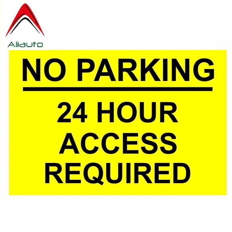 

Aliauto Предупреждение автомобиля Стикеры нет парковки 24 часа в сутки требуется доступ к царапин покрытие аксессуары ПВХ наклейка для Tucson Megane 2...