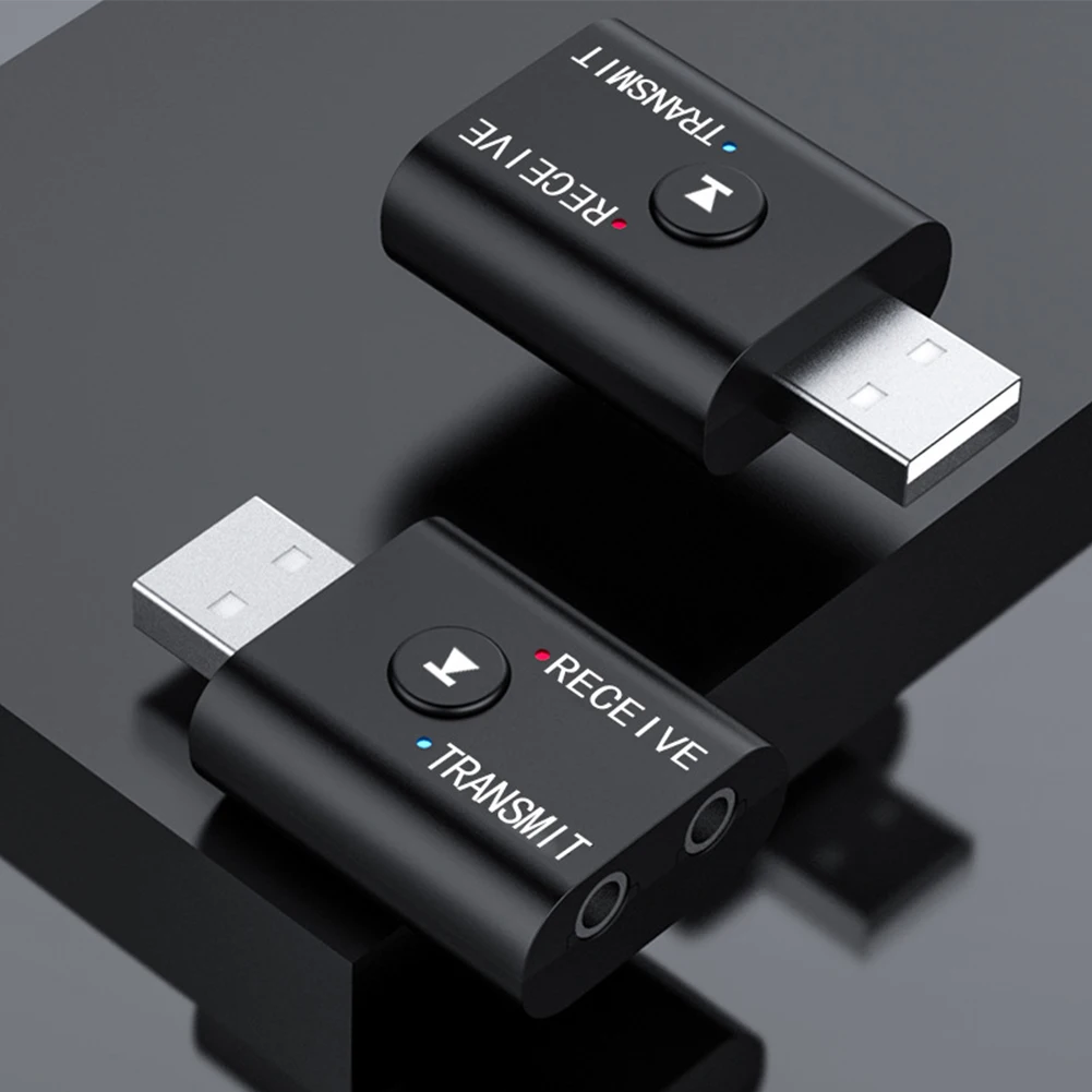 

New USB Bluetooth 5.0 Adapter Audio Transmitter BT Receiver Mini Stereo Bluetooth Dongle Wireless Adapter For Computer Portable