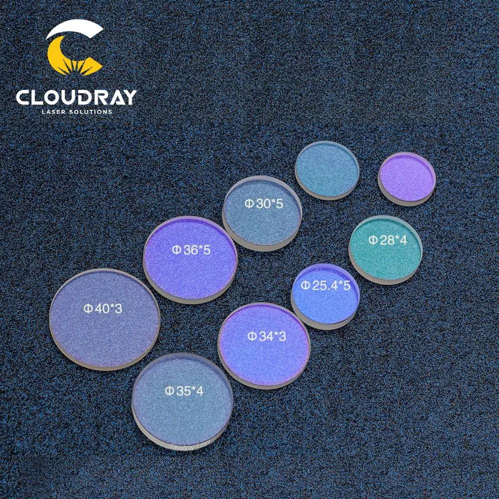 Cloudray лазерные защитные окна D30-D35 серии кварцевый плавленый кремнезем для волоконного лазера 1064nm Precitec Raytools WSX