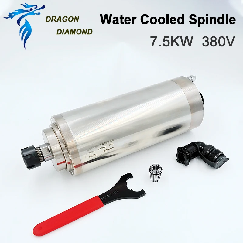 

7.5kw CNC Router Spindle Spindle Motor ER25 18000rpm High Speed 380V Water-Cooled CNC Spindle Motor