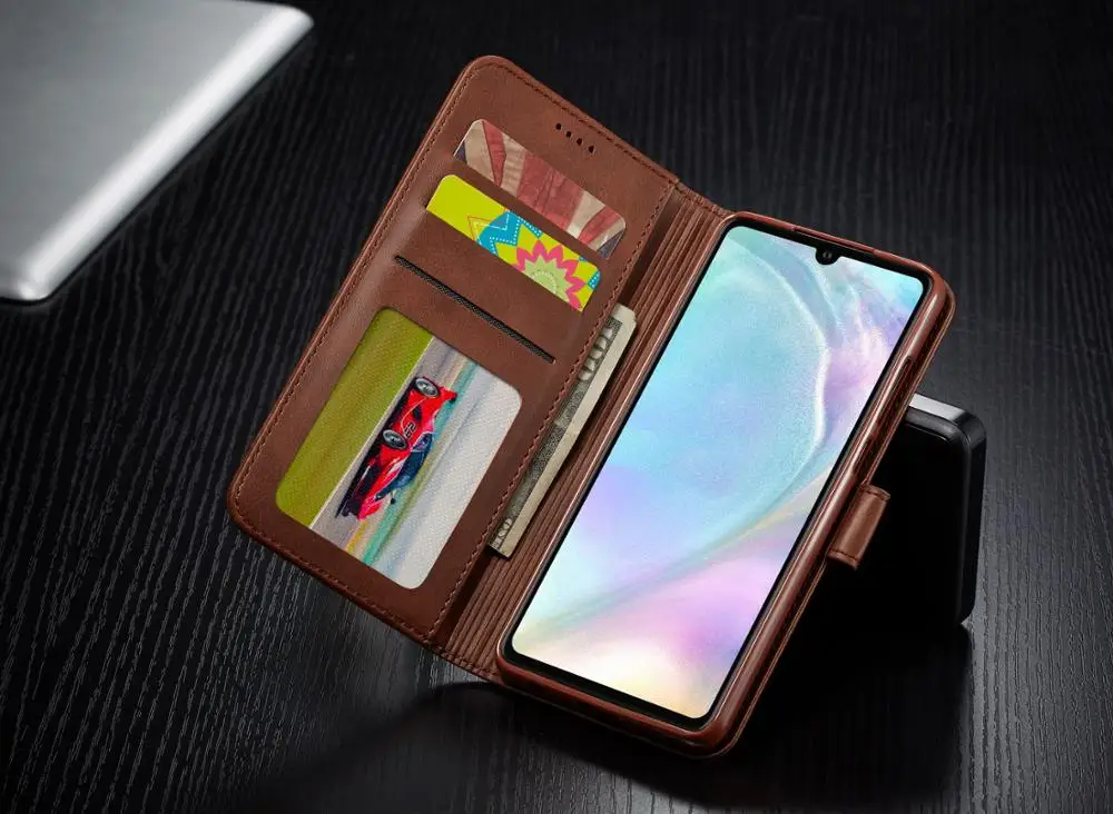 Роскошный деловой кожаный флип кошелек для телефона Huawei P30 чехол подставка Lite Pro P