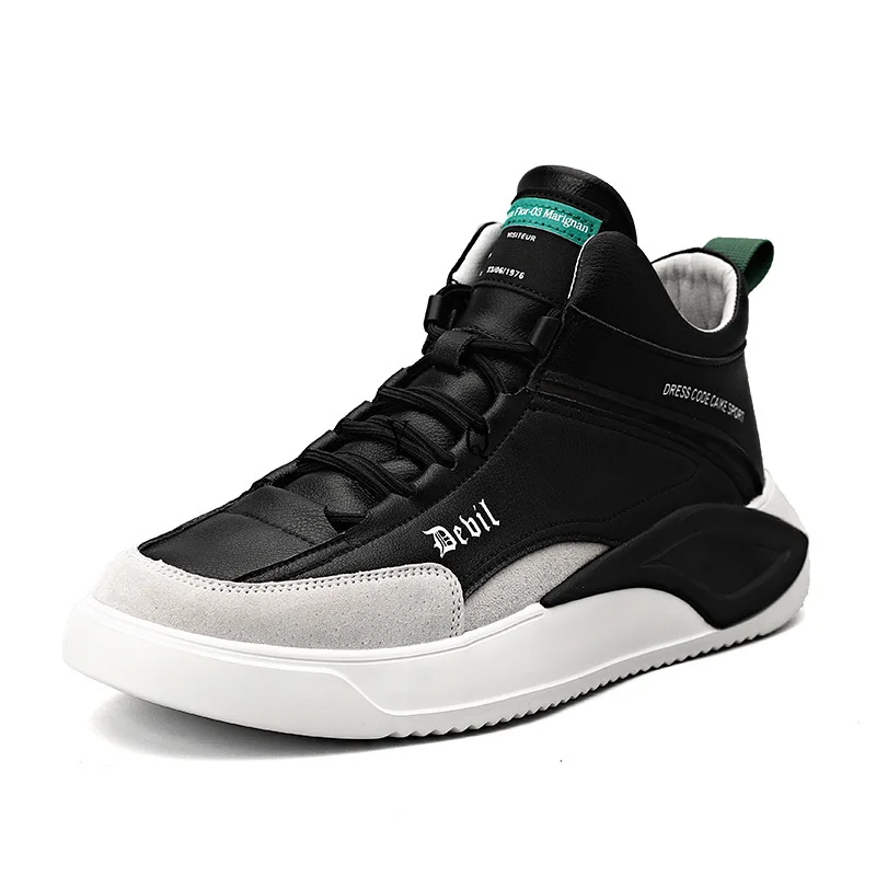 

Autumn winter light luxury leather shoes for men personality versatile in upper casual shoes