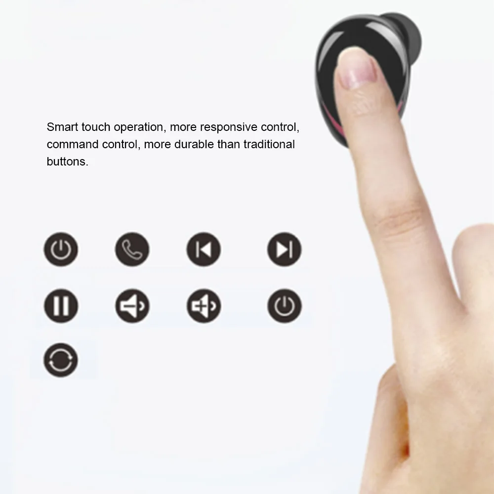 TWS беспроводные наушники IPX7, водонепроницаемые спортивные наушники с Bluetooth, HiFi Звук, 6D объемные наушники, супер бас гарнитура