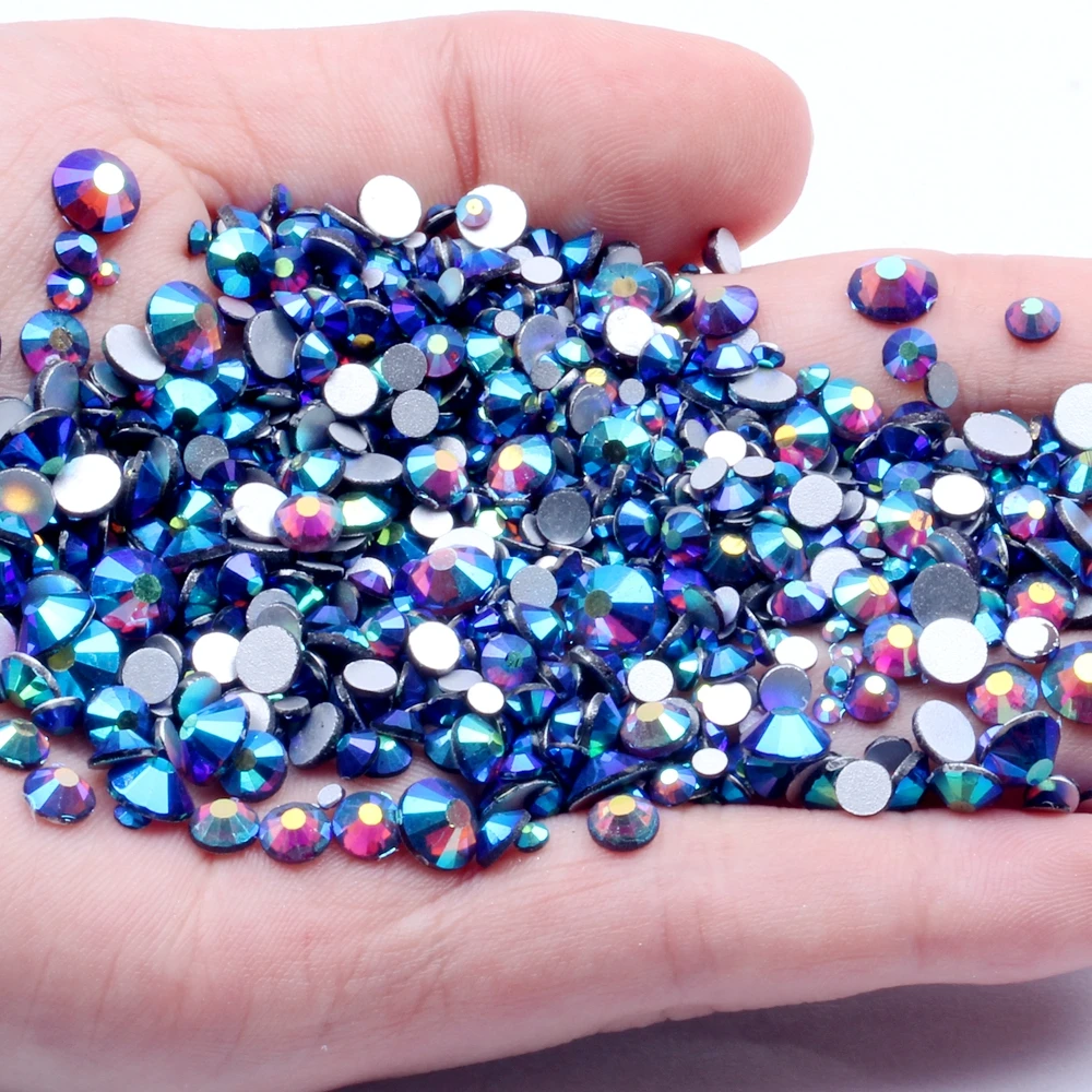 Аметист AB без горячей фиксации Кристалл Стразы SS3 SS30 и смешанные размеры клей на