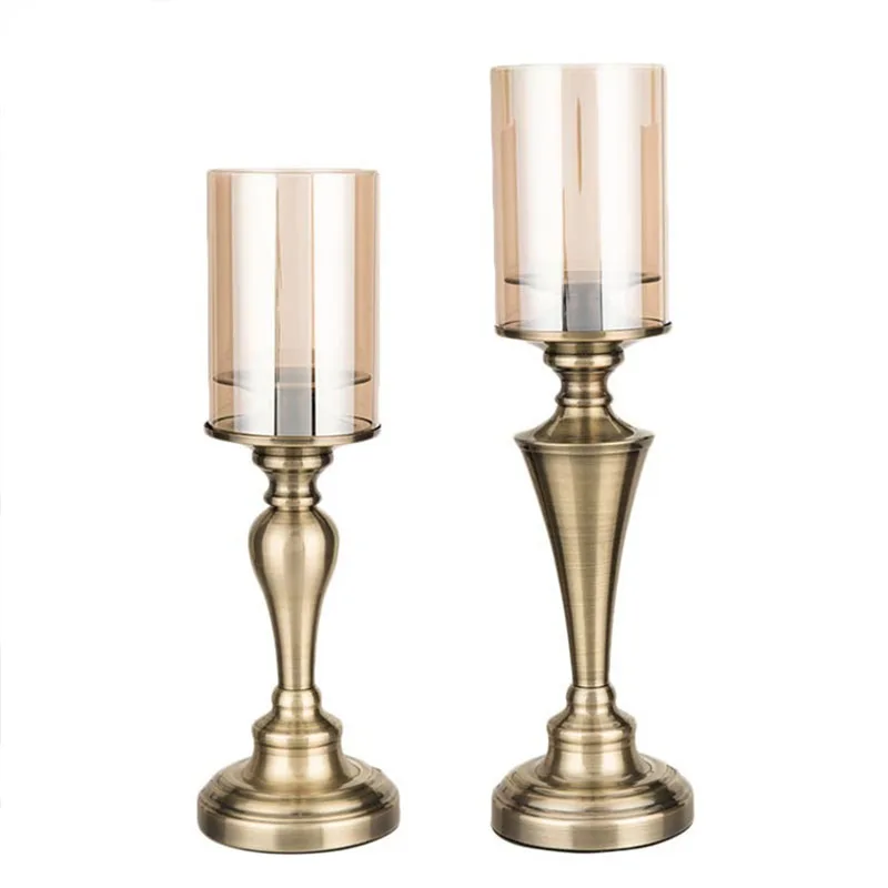 Европейский античный Т-образный подсвечник креативный металлический украшение