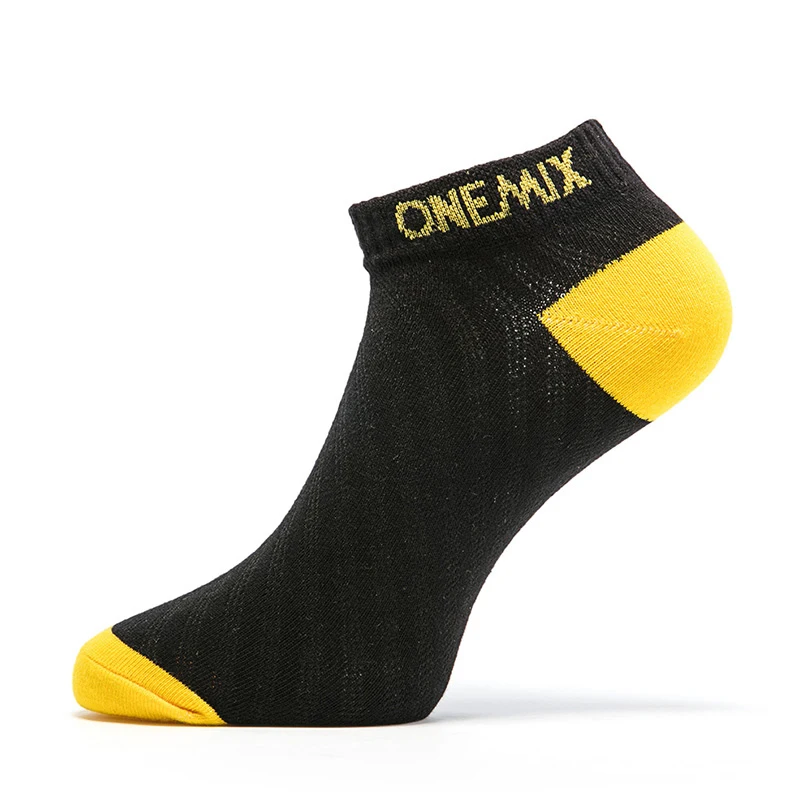 1 pair of socks ONEMIX/1 пара, разные цвета и размеры, мужские спортивные носки, удобные, мягкие, для дома, повседневные, тренировочные, хлопковые носки для бега - Цвет: 1 pair of socks
