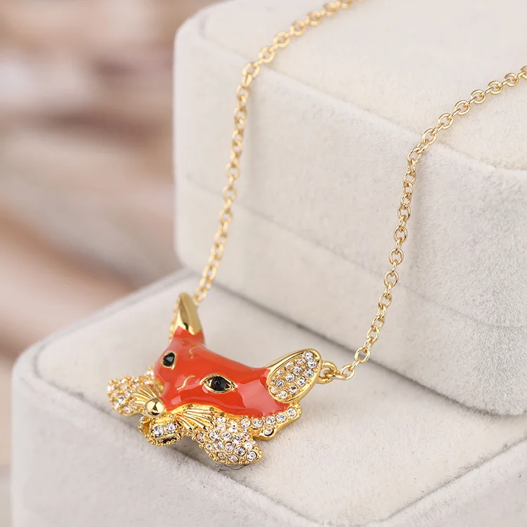 

Эмалированная глазурованная оранжевая лиса