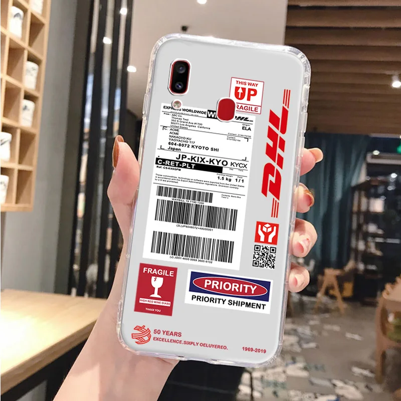 DHL модный прозрачный мягкий чехол для телефона Samsung A10 A20 A30 A40 A50 A70 A21 A31 A51 A71 A41 A32 A42 S52