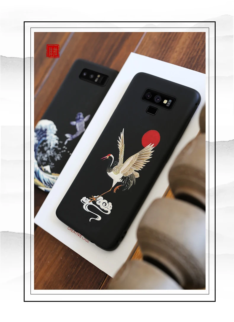 Чехол для samsung Galaxy Note 10 Plus+ 5G Note 10 9 8 3D рельефный тисненый матовый мягкий чехол для LICOERS Официальный чехол Funda