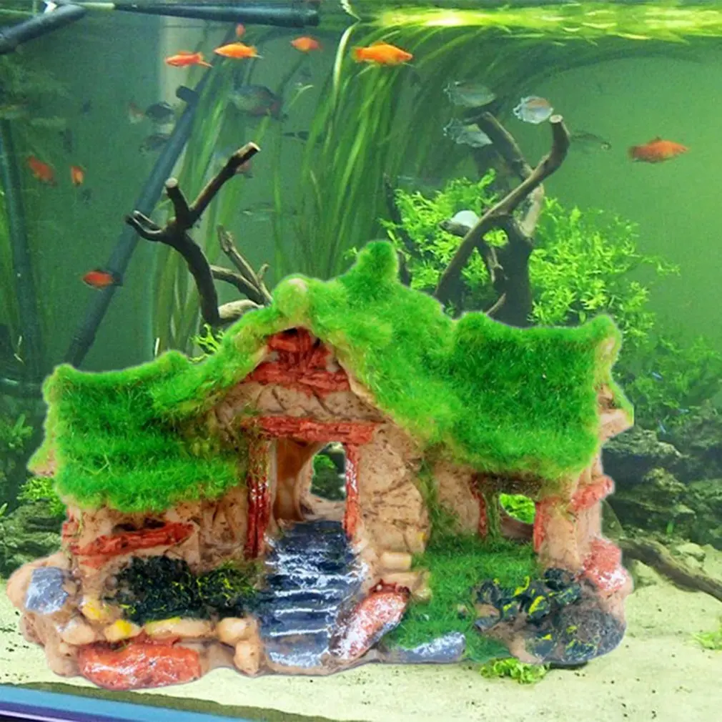 Декоративное украшение для аквариума навес рыб из смолы товары декоративное