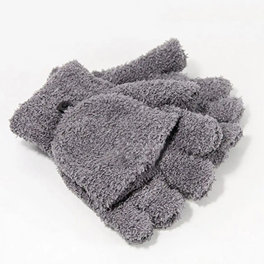 

Women's Fashion Fleece Hand Wrist Warmer Winter Fingerless Soft Gloves
