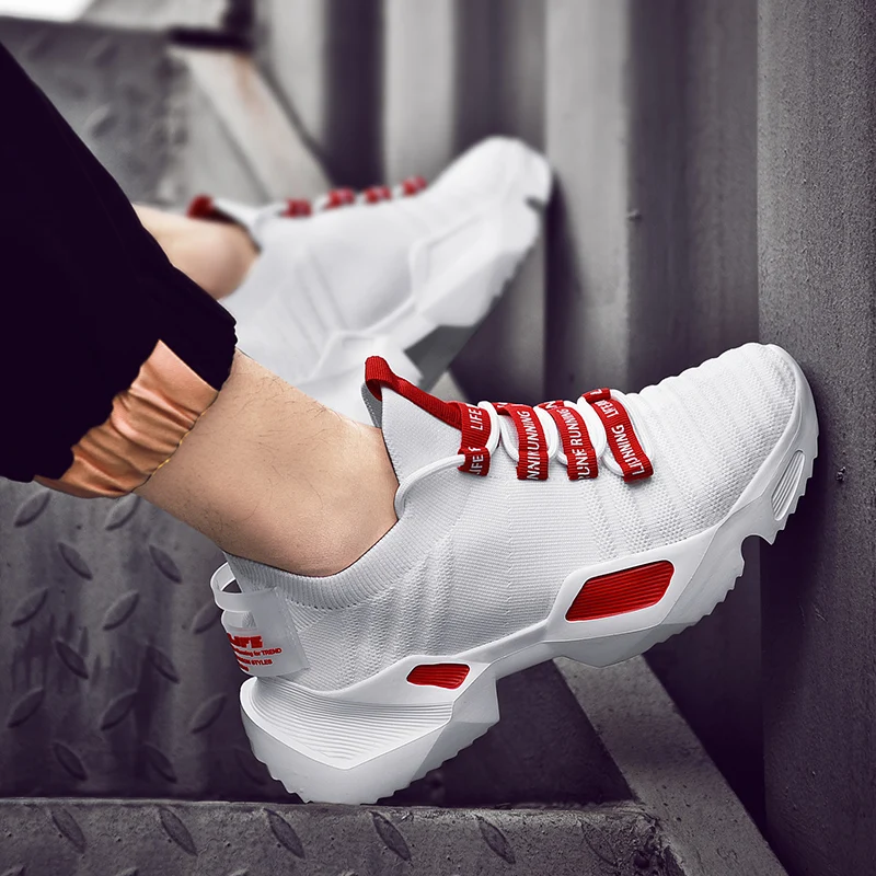 Новинка мужская обувь дышащая сетка спортивная для мужчин повседневные