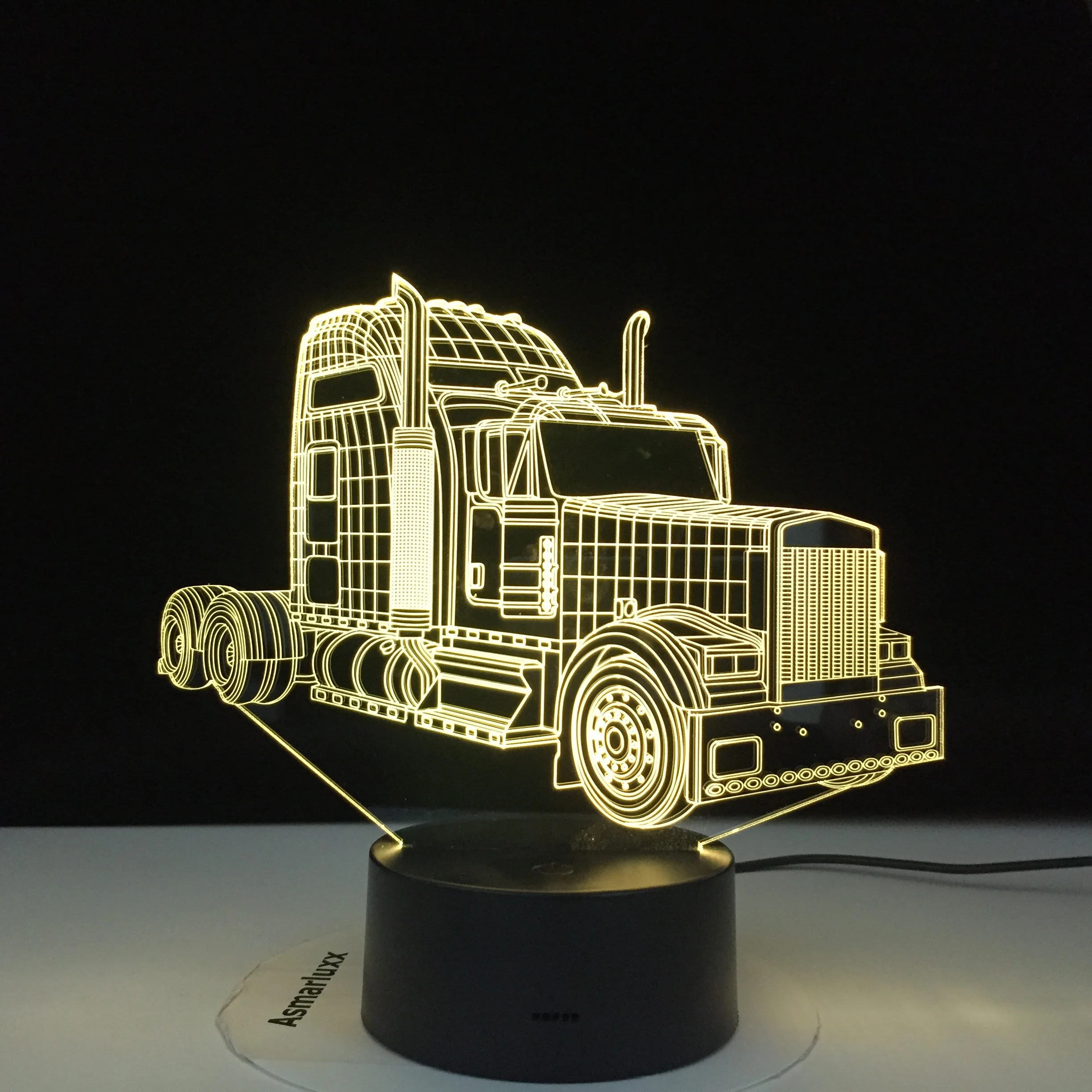 Настольная лампа для моделирования 3D 7 цветов изменяющийся ночной Светильник