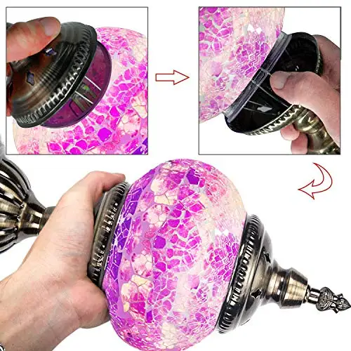 Мозаичные Лампы Ручной Турецкая мозаичная Настольная лампа с алмазной мозаики