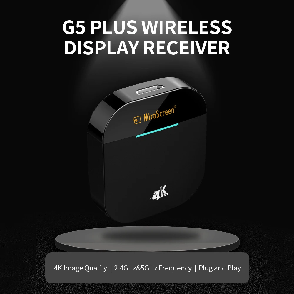 

Easy Connection G5 2.4G Wireless Display Receiver Wireless Dongle 1080P Screen Sharing Wireless Dongle Plug and Play Black