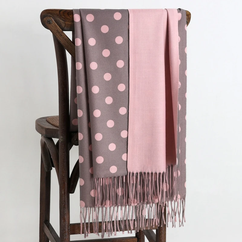 LARRIVED роскошный бренд 2019 новинка зимние теплые кашемировые шарфы с узором в