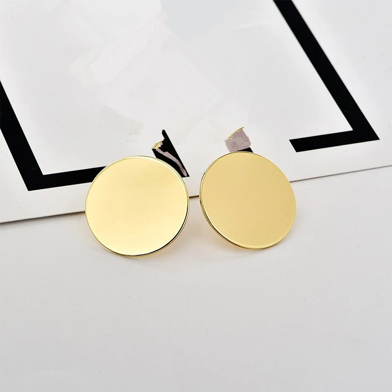 Женские Геометрические серьги-кольца золотого цвета | Украшения и аксессуары