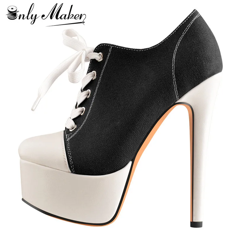 Женские пикантные ботинки Onlymaker на высоком каблуке и платформе ботильоны