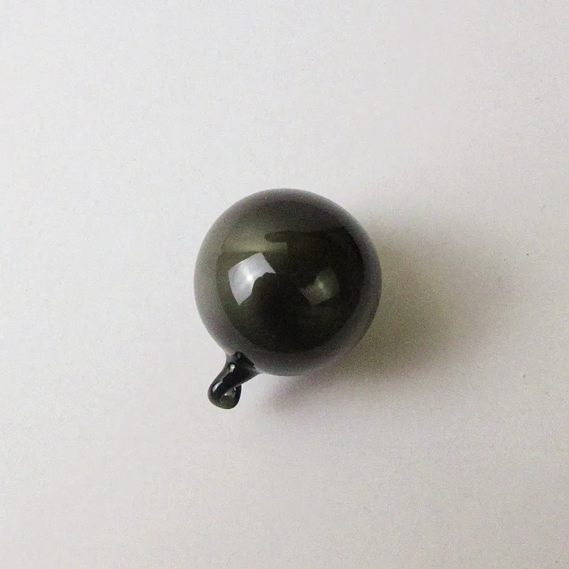 100 шт шар из выдувного стекла черный стеклянный поплавок украшение для аквариума
