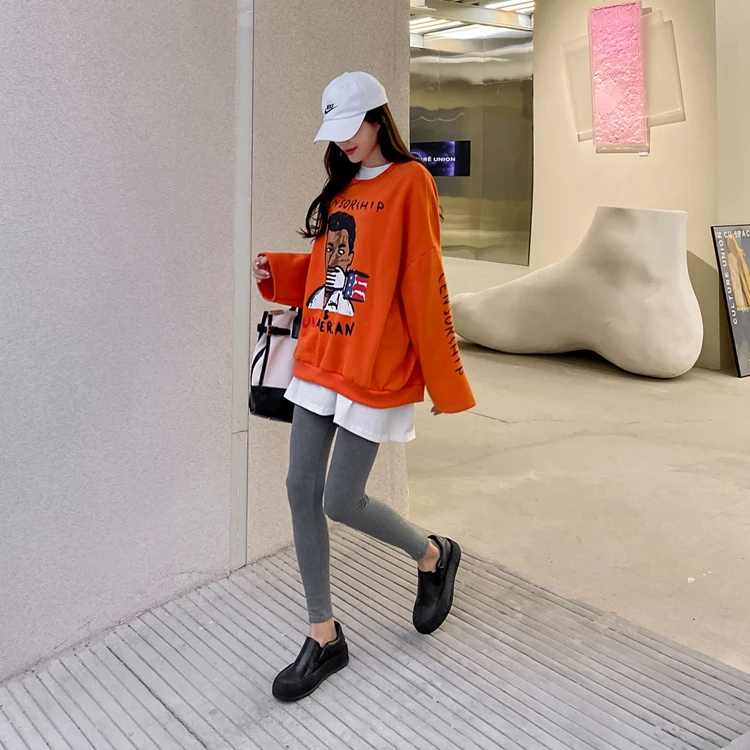 

Leather soft-soled casual shoes tide 2021 new loafers leather thick-soled single shoes white shoes women