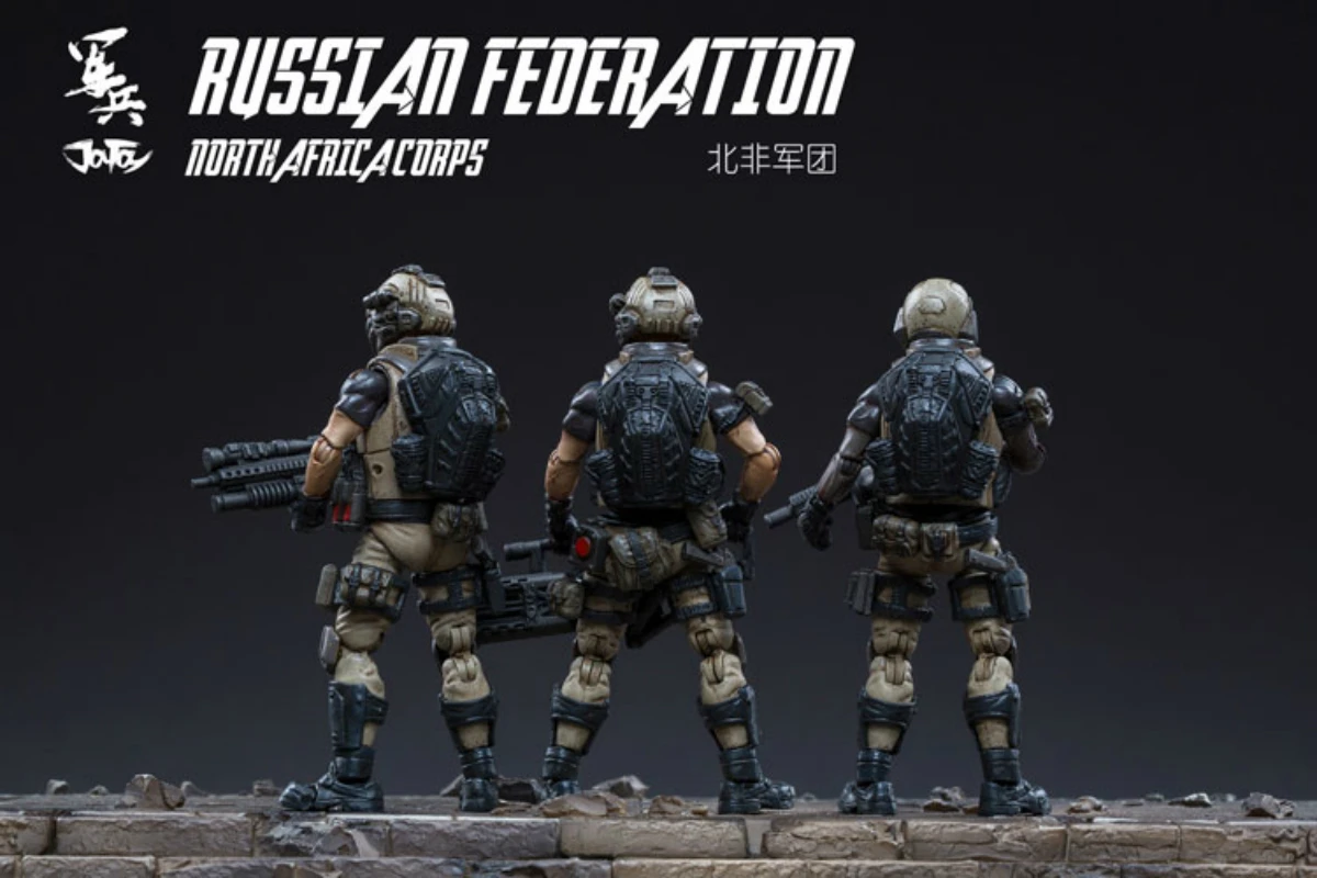 JOY TOY 1/18, русская фигурка солдат(3 шт./лот), солдат из Российской Федерации, Сборная модель, кукла из Северной Африки