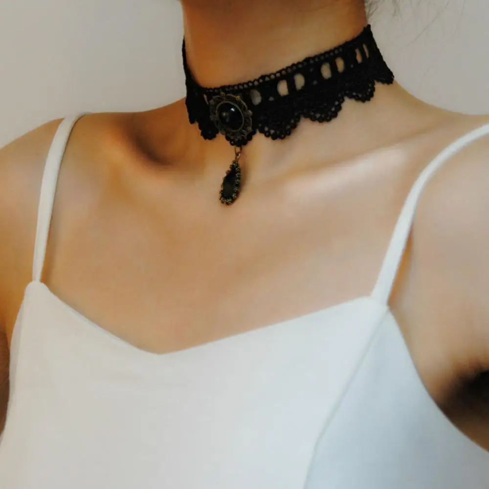 1 шт. кружевное ожерелье с кисточкой и татуировкой в готическом стиле | Украшения