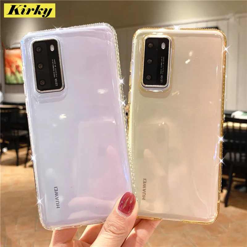 Модный прозрачный чехол для телефона Samsung A6 A8PLUS 2018 A750 A10 A20 A70 A40 A50 A60 A51 мягкая