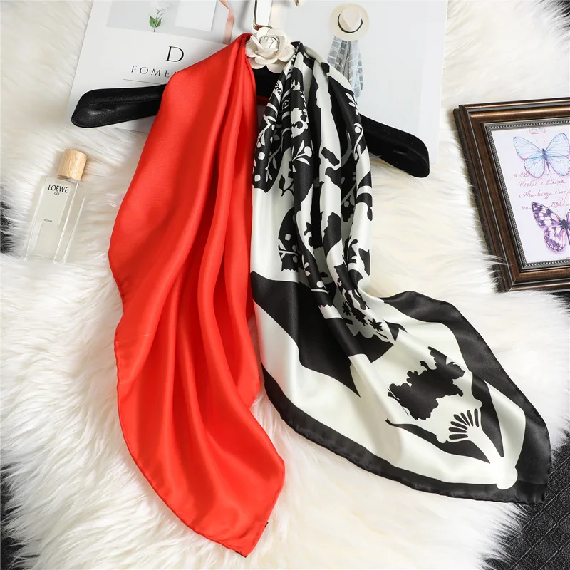 

Mulberry Scarf Women Silk Scarf Luxury Shawl Scarves Beach Cover-ups Bandana Hijabs Bufand de seda Foulard en soie solar playa