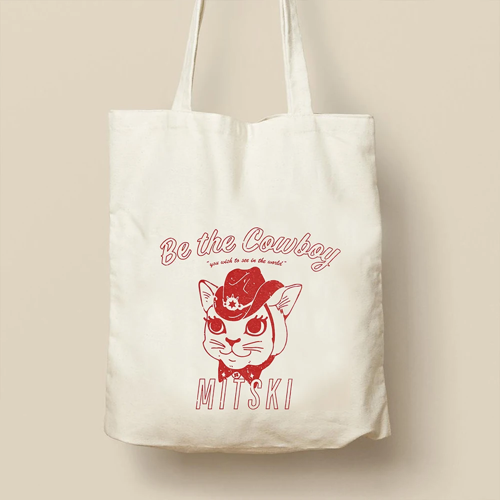 Сумка-тоут для альбома MITSKI Be The Cowboy сумка покупок повседневная Холщовая дорожная
