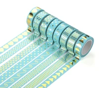 hot stamping and paper tape kawaii diary stickers with various patterns diy diary masking tape to decorate school supplies
