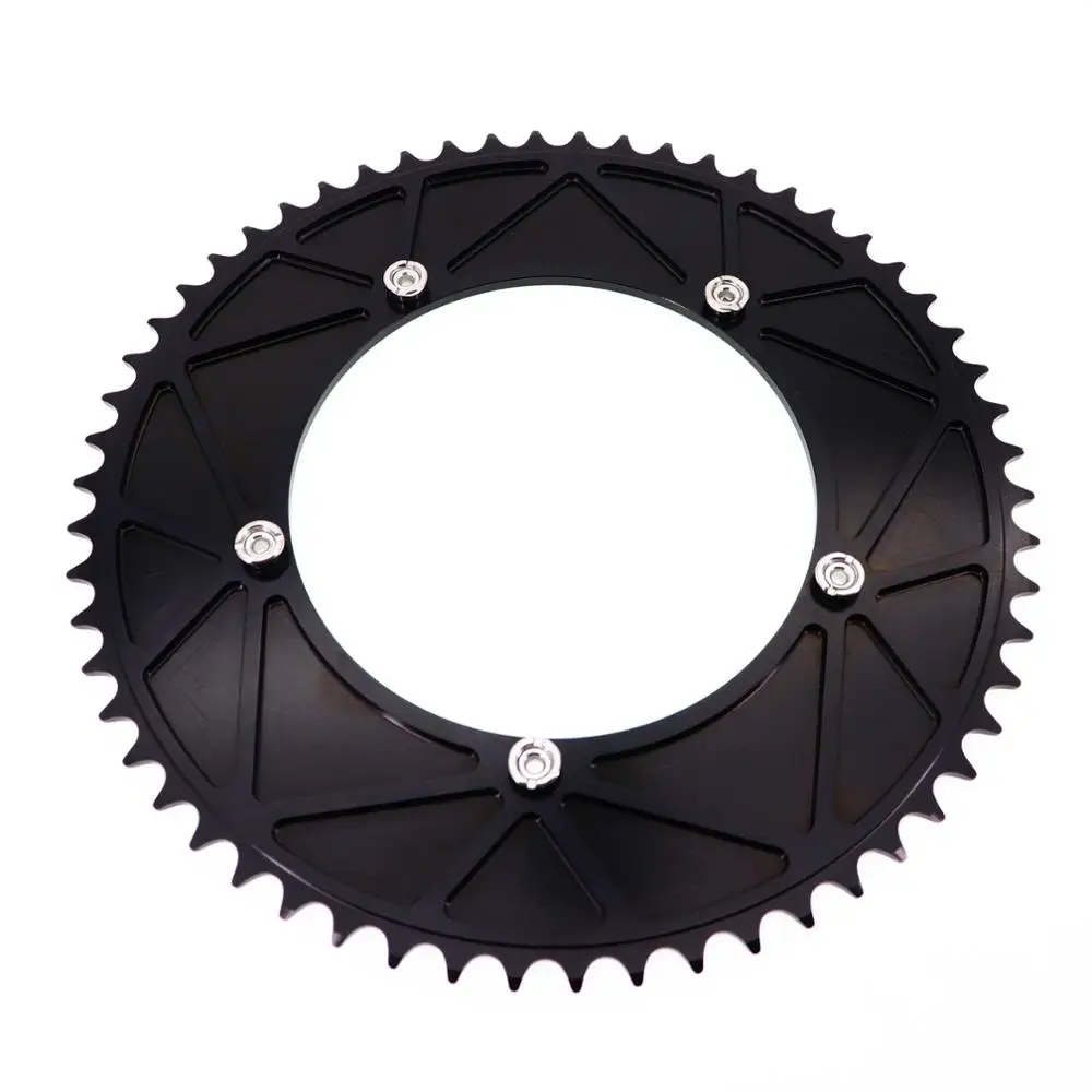 Stone 144BCD Fixed Gear fixie Round Chain ring Track Bike 47 48 49 50 51 52 53 54 55 56 57 58 59 60T T  Chainwheel 144 bcd Tooth