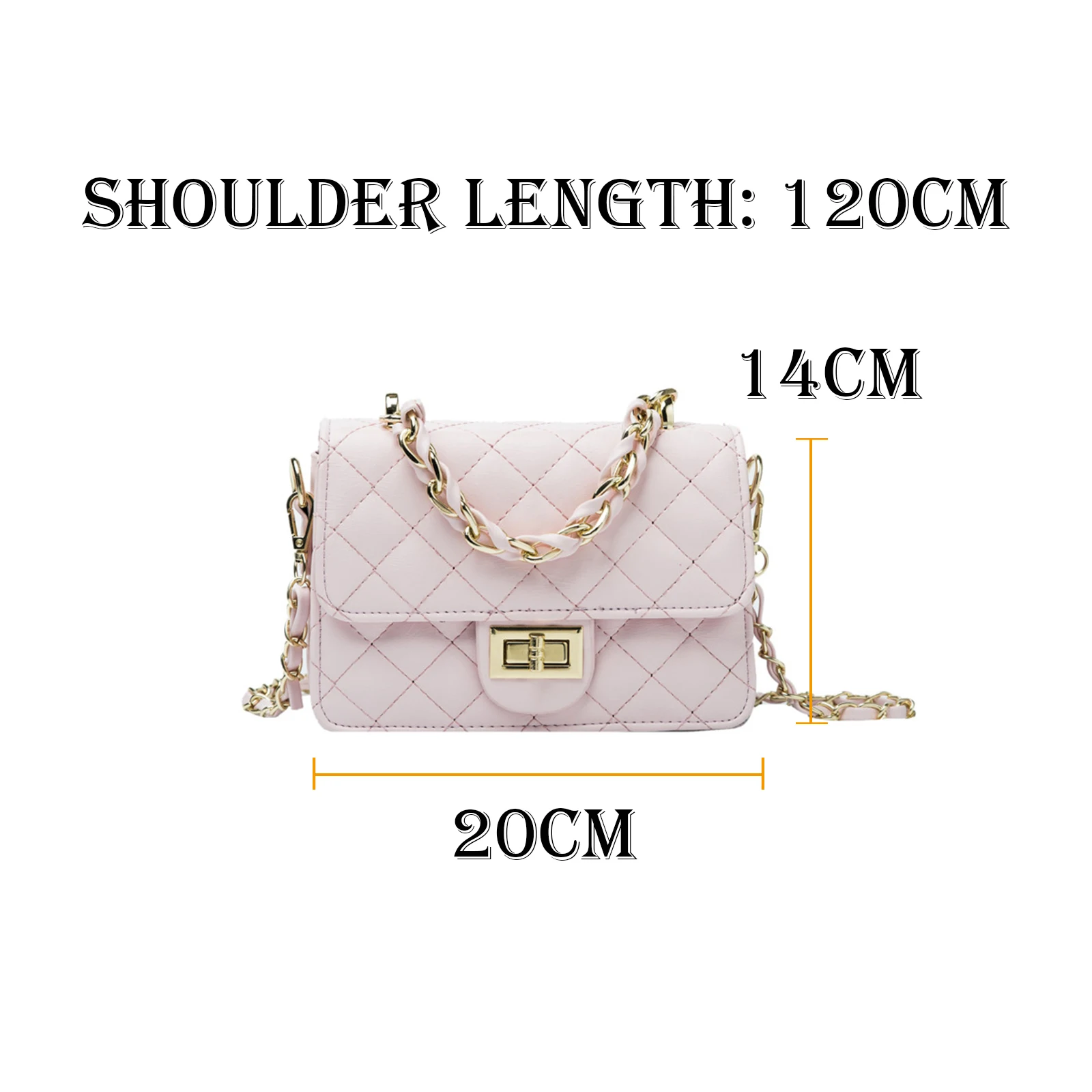 

2021 Women Bag Summer New Trendy Small Handbag Fashion One-shoulder Messenger Metal Chain Rhombus small Square Bag WB4050