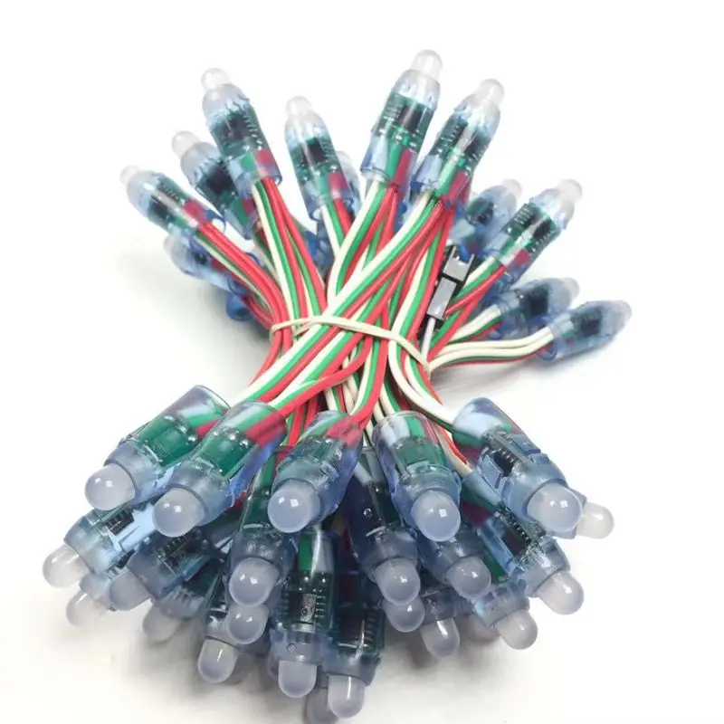 1000 шт. 12 мм WS2811 2811 IC полный Цвет пикселей светодиодный модуль светильник DC 5V вход