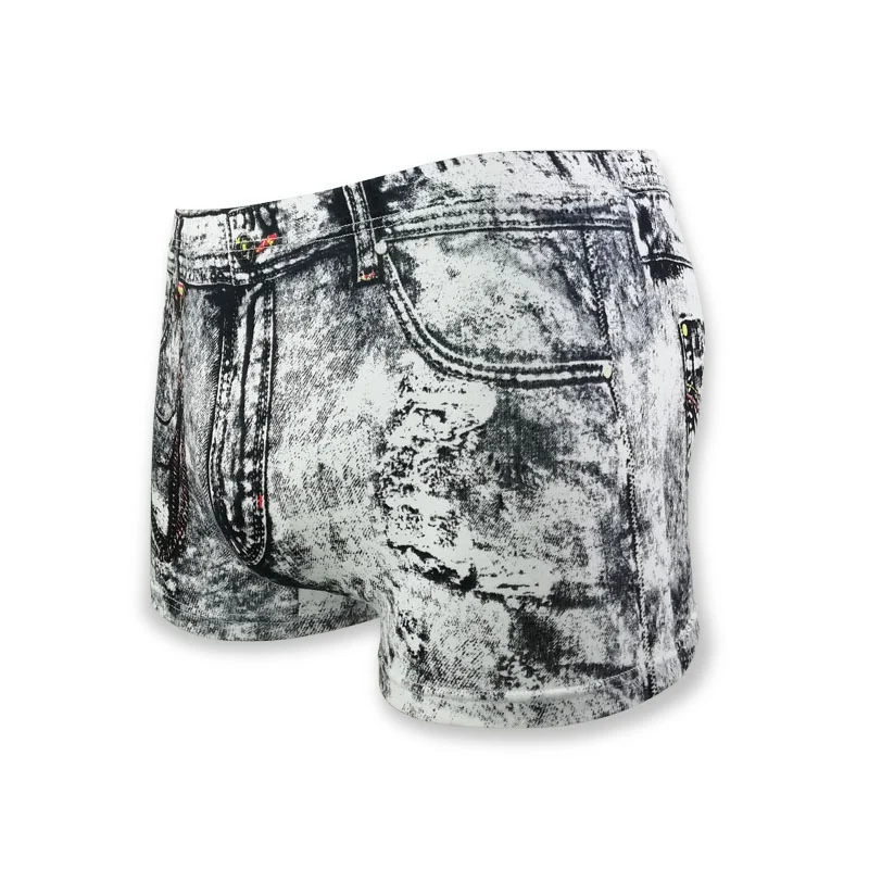 Распродажа-джинсовое нижнее белье сексуальные джинсовые шорты боксеры мужские