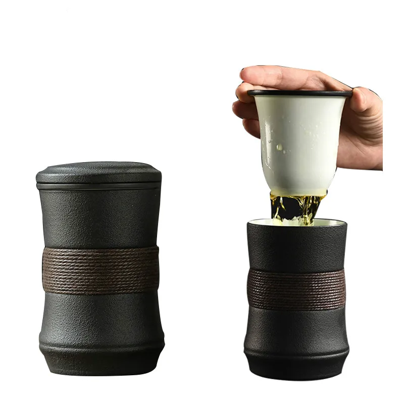 

Японские керамические чайные кружки с фильтрами, фарфоровая кофейная чашка, чайная чашка, посуда для напитков