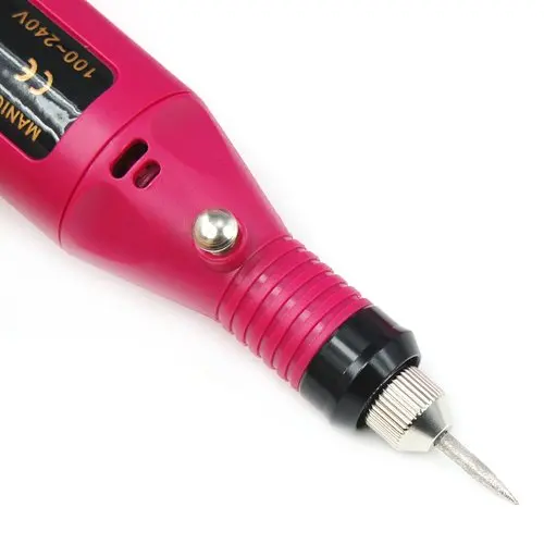 20000 ОБ/мин Электрическая ручка-форма маникюрная машина пилка для ногтей + 6 бит |