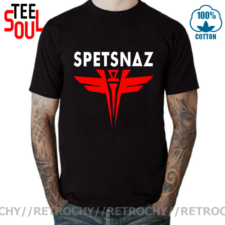 Винтажная советская армейская футболка 3D Россия спецназ GRU волк военный