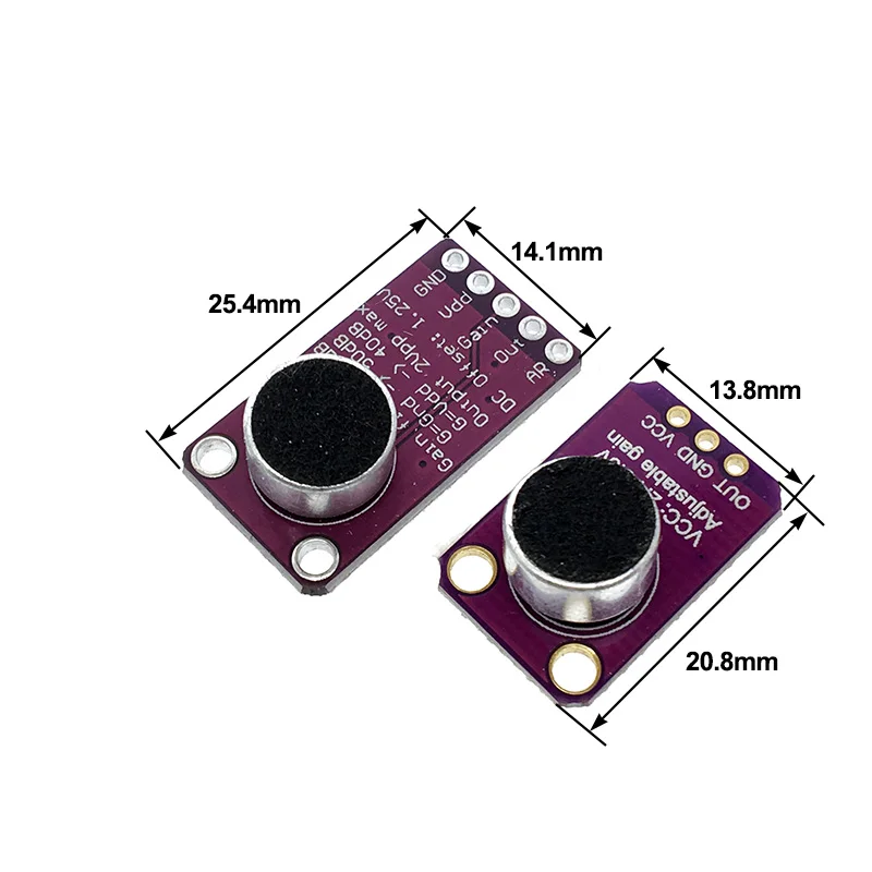 Плата микрофона MAX9814 усилитель с АРУ модуль автоматическим контролем усиления